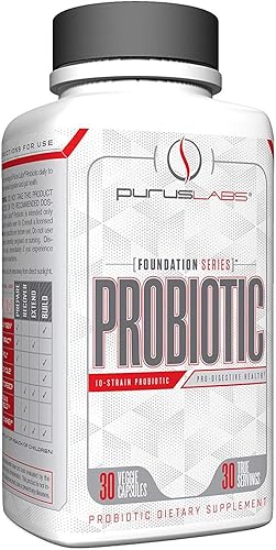 Purus Labs Cápsulas PROBIÓTICAS, 30 porciones