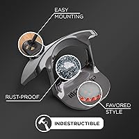 Vista 3 de abrebotellas montado en la pared magnético, Negro Gunmetal