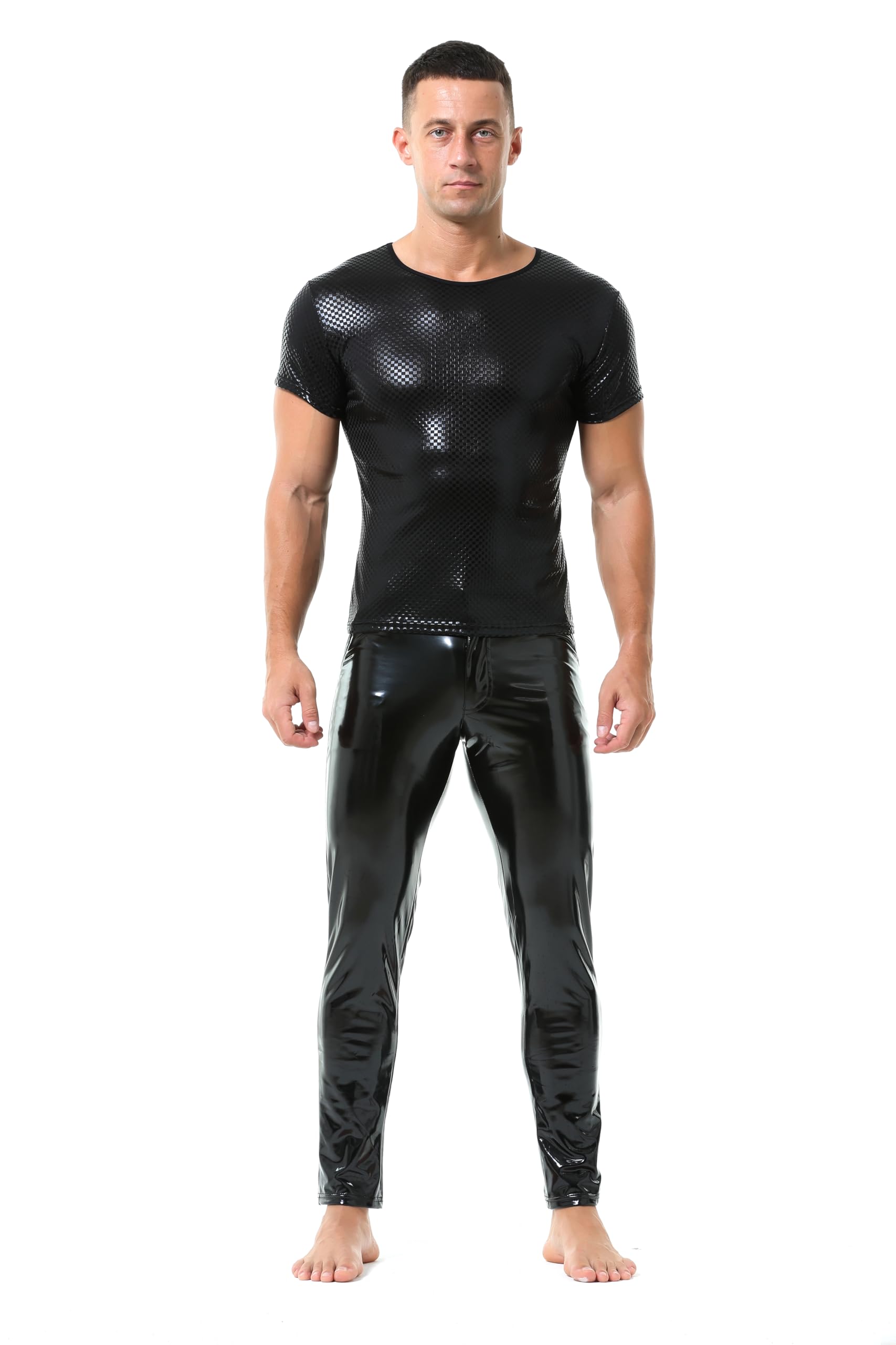 QiaTi para hombre, partidarios atléticos, boxeadores de lucha, mono de malla, mono transpirable, mono deportivo, ropa interior, mono de gimnasio