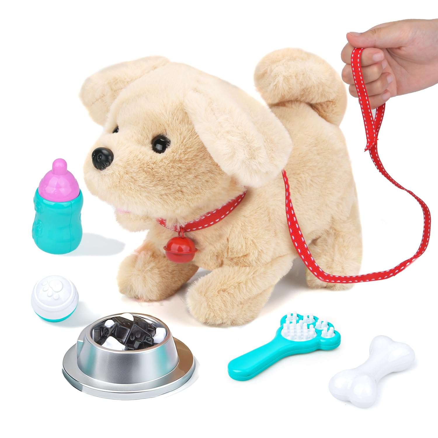 Amazon.com: Fegalop Electric Interactive Dog Plush Golden