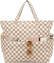 LEDAOU Large Beach Bag Women Waterproof Sandproof Zipper Beach Tote Pool Bag for Swim Gym Grocery Travel with Wet Pocket |...