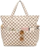 Large Beach Bag Women Waterproof Sandproof Zipper Beach Tote Pool Bag for Gym Grocery Travel with Wet Pocket