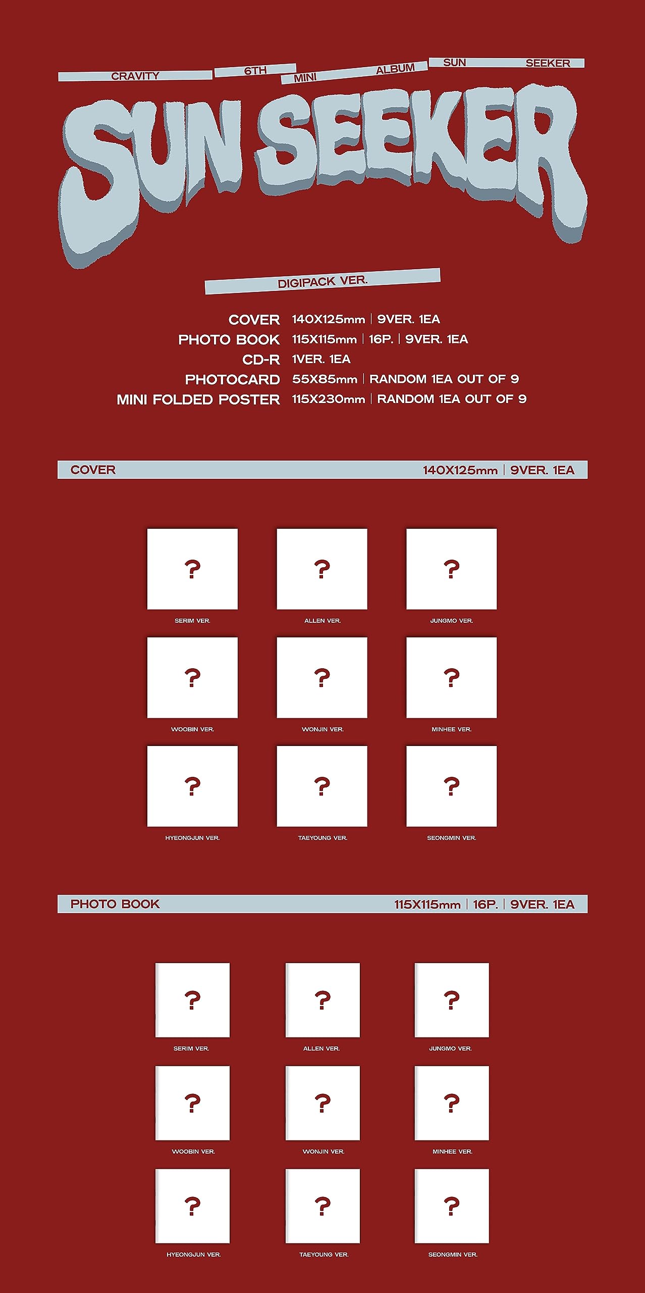 Amazon.co.jp: Clavity CRAVITY - SUN SEEKER 6th Mini Album