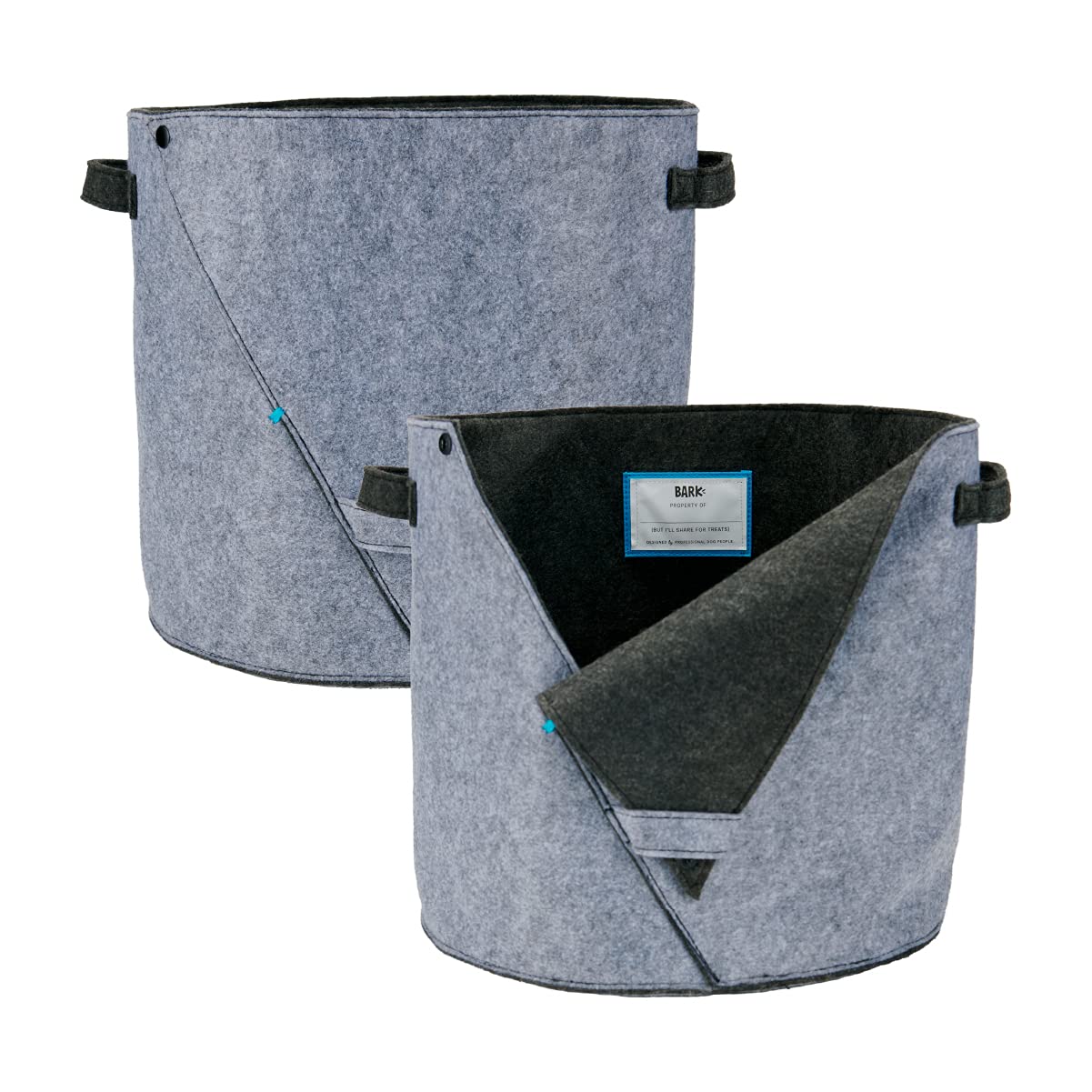 barkbox felt toy bin