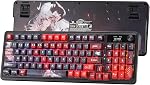 Redragon K719 Clavier de jeu sans fil avec écran Hype & Abat-jour, 95 Clés Clavier mécanique, Commande facile 1.14’’ TFT Affichage des informations, 5-Layer Amortissement sonore, Interrupteur linéaire personnalisé, couleur Jade Cloud