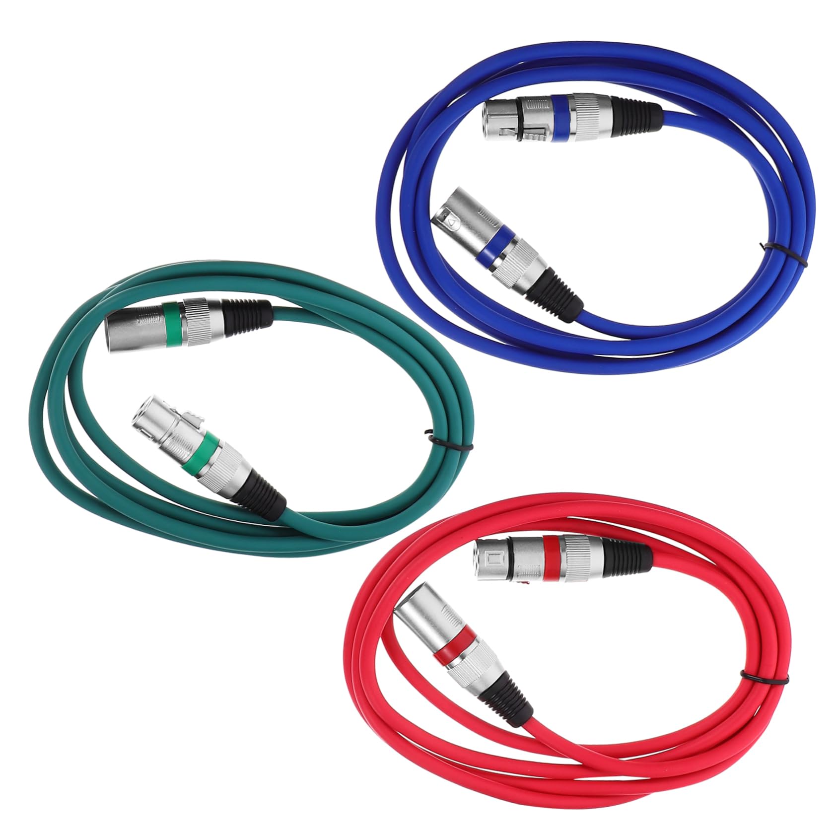 Sosoport 4 Sätze Xlr Kabel Xlr Männchen Zu Weibchen Mikrofonkabel Und Flexibles Und Langlebiges Audiokabel Für Professionelle Anwendungen 3 Stück * 4