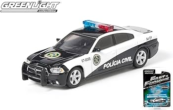 ミニカー FAST&FURIOUS POLICE CHARGER LIMITED Amazon.com: Jada Fast & Furious 1:24 2006 Dodge Charger Police Car