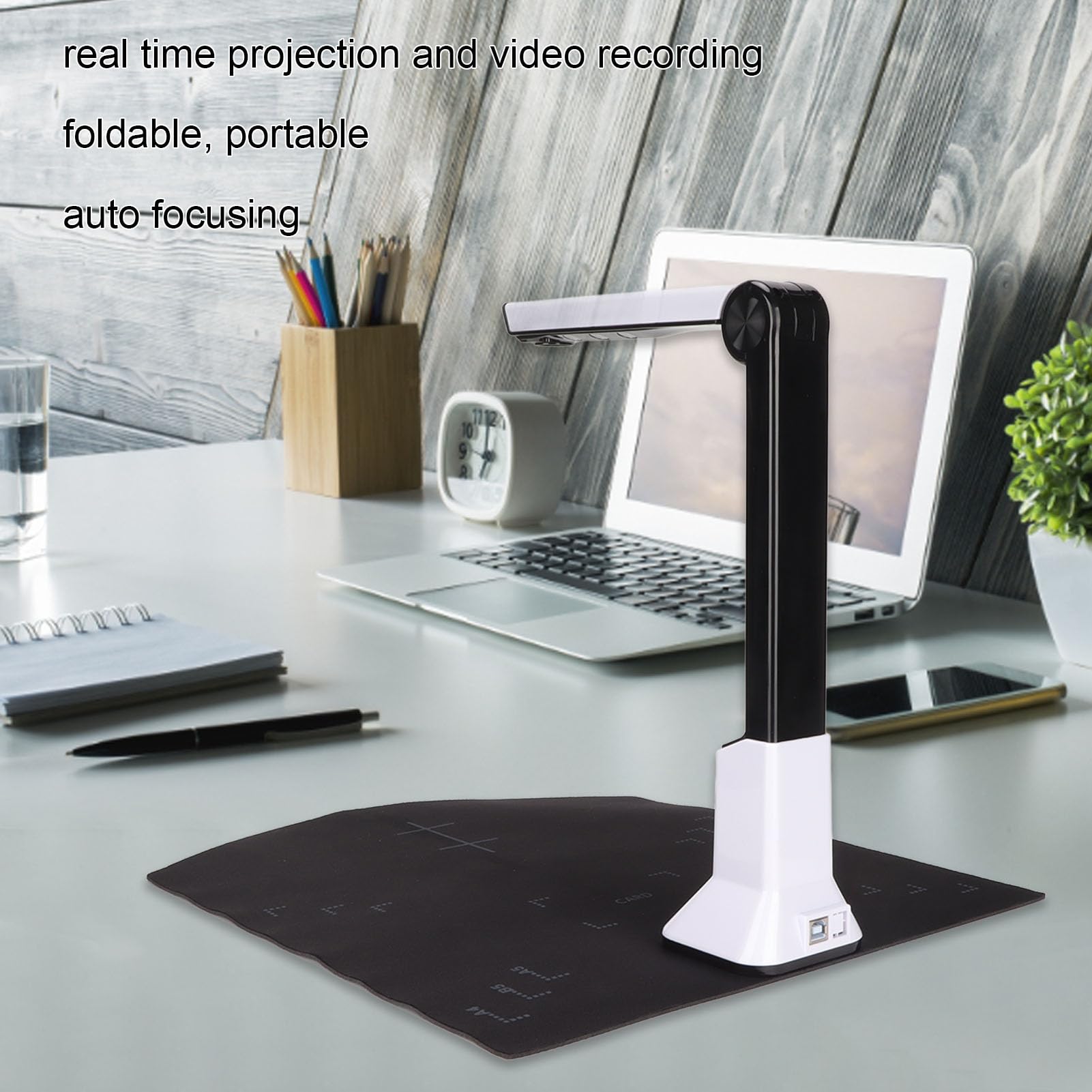Cámara de Documentos Escáner USB de Enfoque Automático Plegable HD