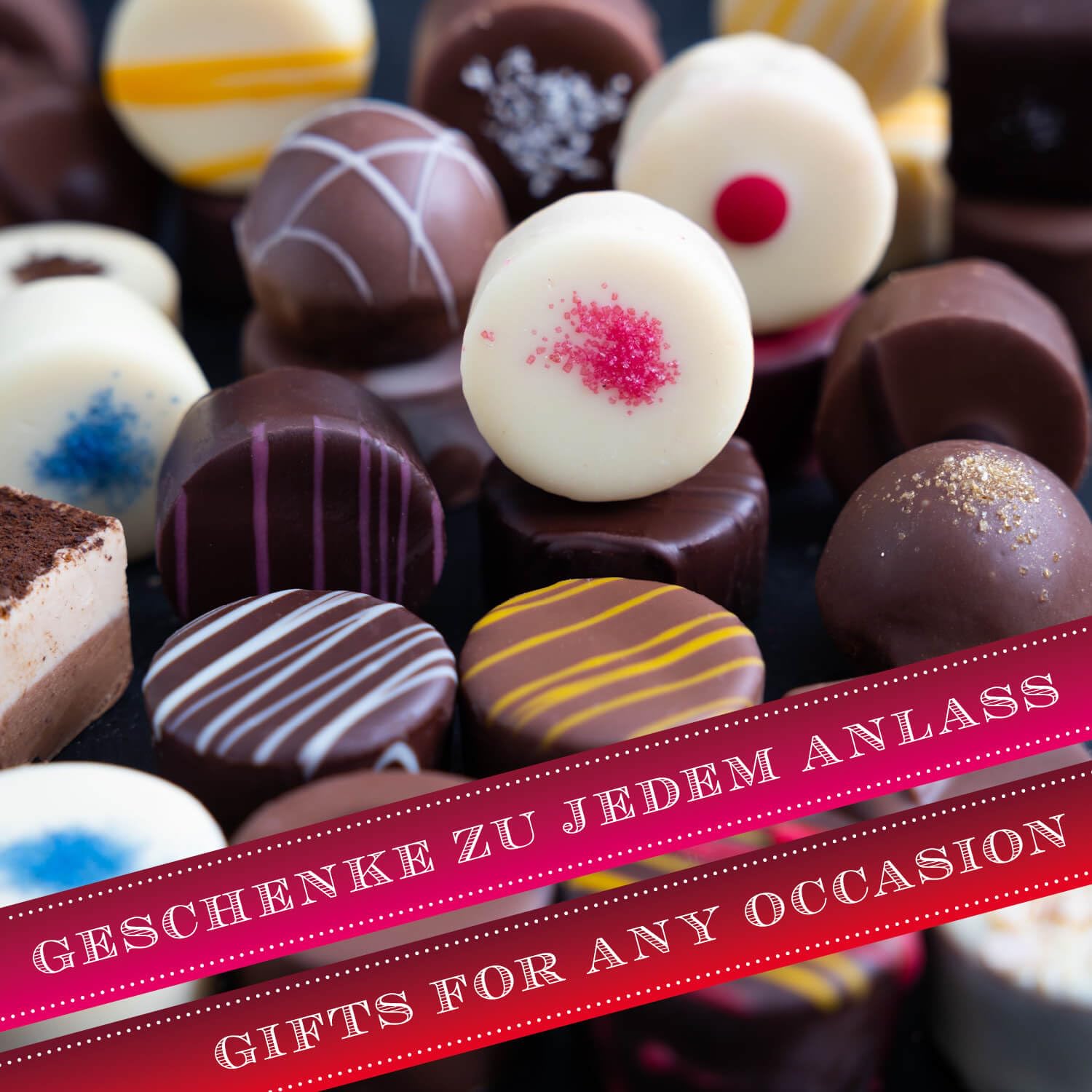 Hallingers Genuss Manufaktur Pralinen Valentinstagsgeschenk - mit & ohne Alkohol, handmade aus Confiserie-Edelkakao in wertiger XXL-Geschenkbox "Love Black", Valentintstag für Frauen Männer