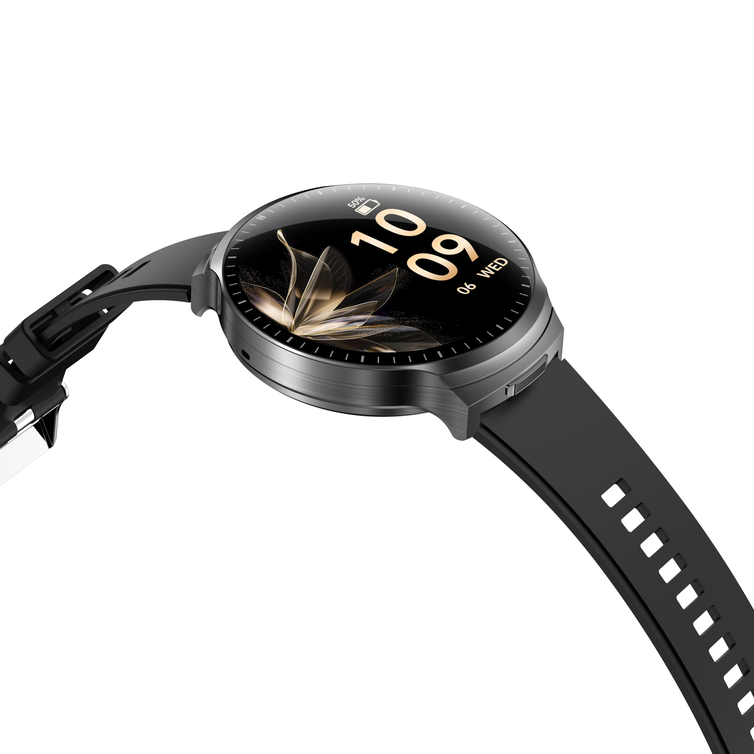 Smart Watch with Bluetooth Earbuds, 1.85-Inch Round HD Screen, Military Style, IP67 Waterproof, 100+ Sports Modes, Heart Rate Monitor, Sleep Tracker, Music Control