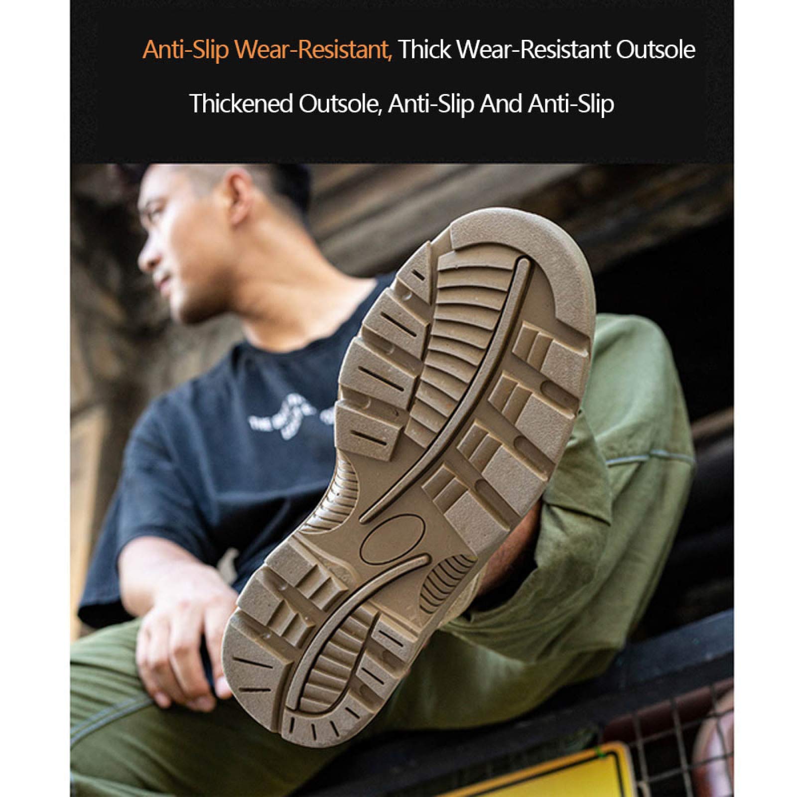 Amazon.co.jp: 安全靴/作業靴, 男性用安全靴、鋼のつま先の作業靴、耐