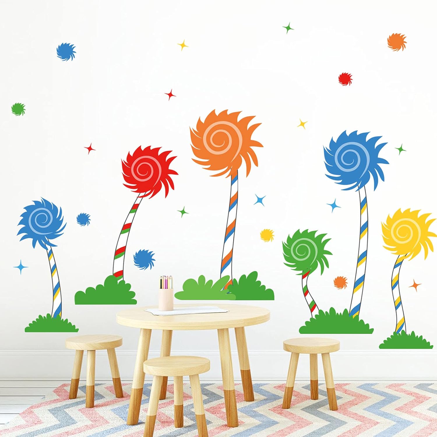 decalmile Reading Wall Decals Quotes Bundle with Large Tree Wall Stickers Kids Bedroom Classroom Daycare Wall Decor