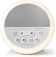 Yogasleep Nod White Noise Machine: 20 Soothing Sounds, Dimmable Amber Night Light, Sleep Timer for Babies, Adults & Office Privacy