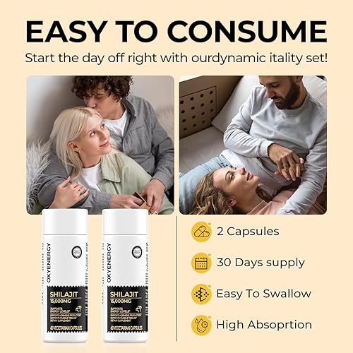 Miniatura 6 de OxyEnergy Shilajit de 15,000 mg con ácido fúlvico y oligominerales, Shilajit puro para hombres, porciones para energía y apoyo inmunológico, puede
