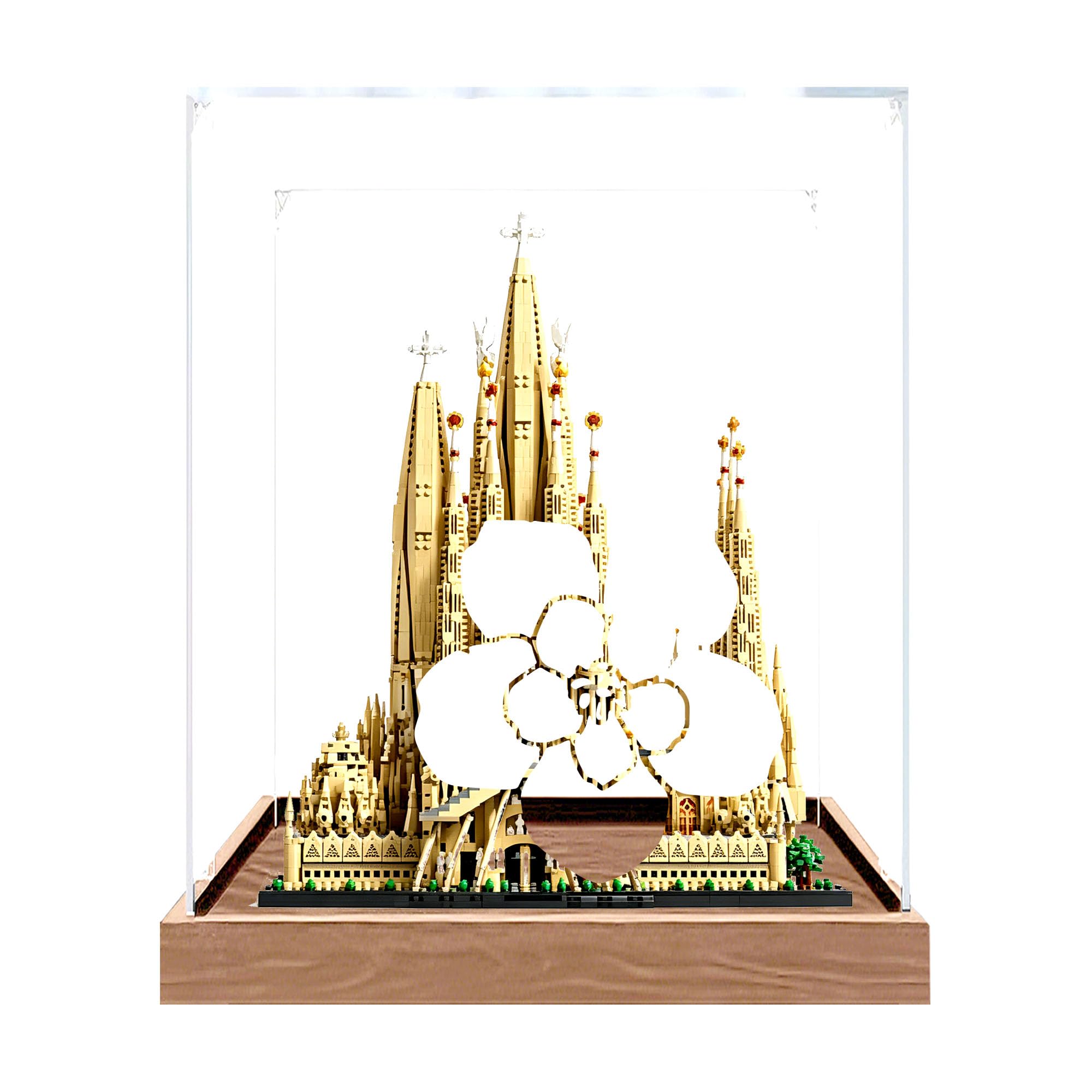 Clear Acrylic Showcase Box for Le-go 21065 Sets (Wood 2mm)