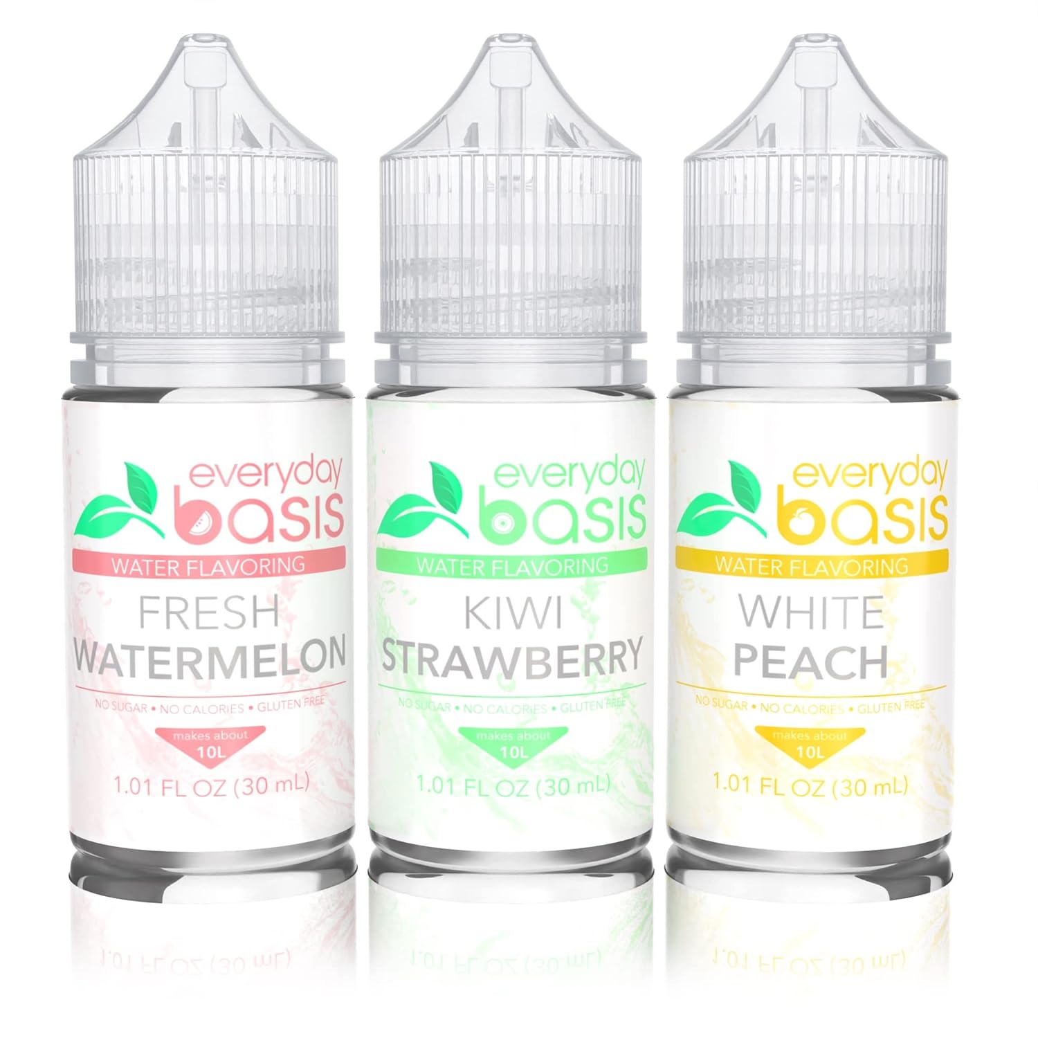 Everyday Basis Water Flavoring – Liven Up Your Water – Great Taste – Great Flavors – Keto Friendly, 0 Calories – No Dyes or Food Coloring (Tropical Variety Pack)