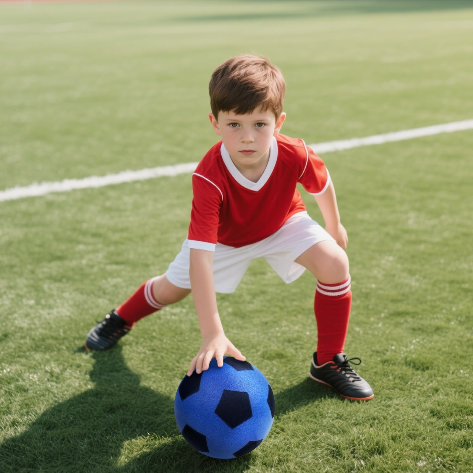 TERRARIDE Balon Futbol Niños, Juguetes Futbol para Niños, 21cm Balón de Fútbol de Ocio para Interiores y Exteriores, Ligero y Suave, Pelota para Jugar en la Playa, Parque, Piscina, Vacaciones TERRARIDE Balon Futbol Niños, Juguetes Futbol para Niños, 21cm Balón de Fútbol de Ocio para Interiores y Exteriores, Ligero y Suave, Pelota para Jugar en la Playa, Parque, Piscina, Vacaciones
