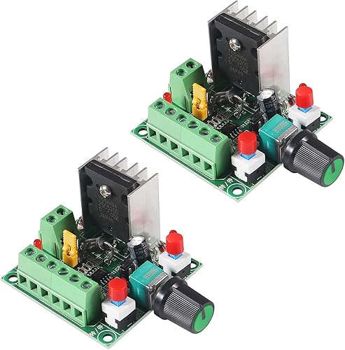 DWEII Paquete de 2 accionamientos de motor paso a paso DC 5-12V15-160V, controlador de motor paso a paso ajustable PWM, generador de señal,
