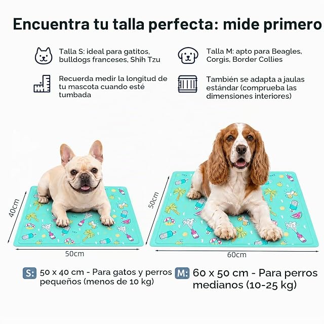Foto 2 de 7 de TFSZE Alfombrilla Refrescante para Mascotas,Manta Refrigerante Perro,Cama Frio Animales Colchon Mascotas…