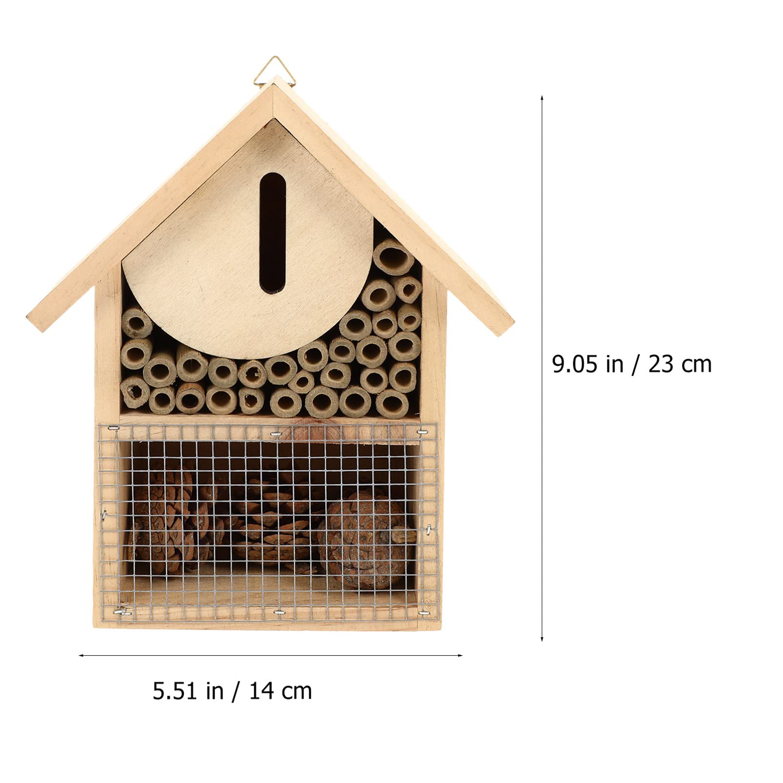 Toddmomy Casa Per Legno Sospesa Rifugio Per Insetti Da Giardino Con Design Decorativo Accessorio Per Allevamento Di Solitarie e Miglioramento Ecosistema Garden