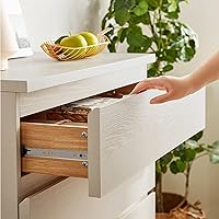 Vista 2 de Gobrico Diapositivas de cajón de rodamiento de bolas de cierre suave de 18 pulgadas con soportes, montaje lateral, extensión completa, correderas