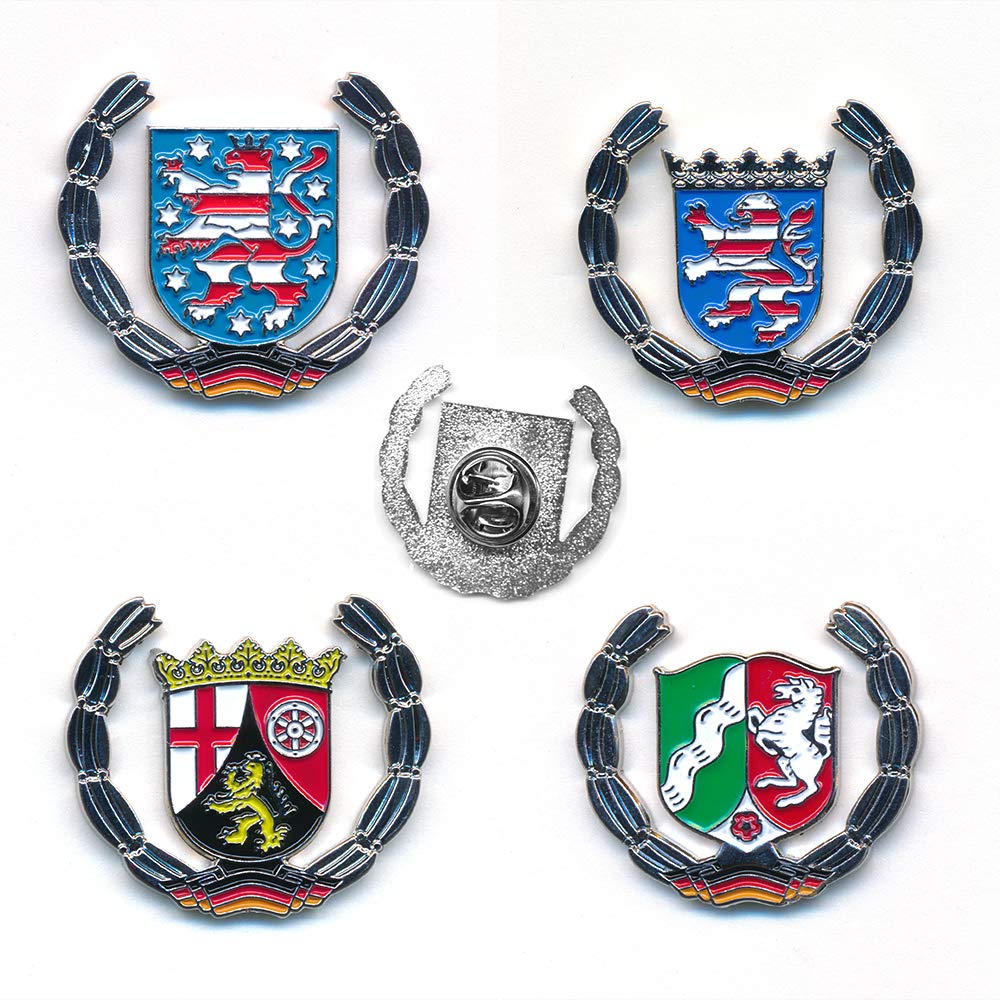 Sammlung Bundesländer Wappen Deutschland Flaggen Metall Button Pin Anstecker