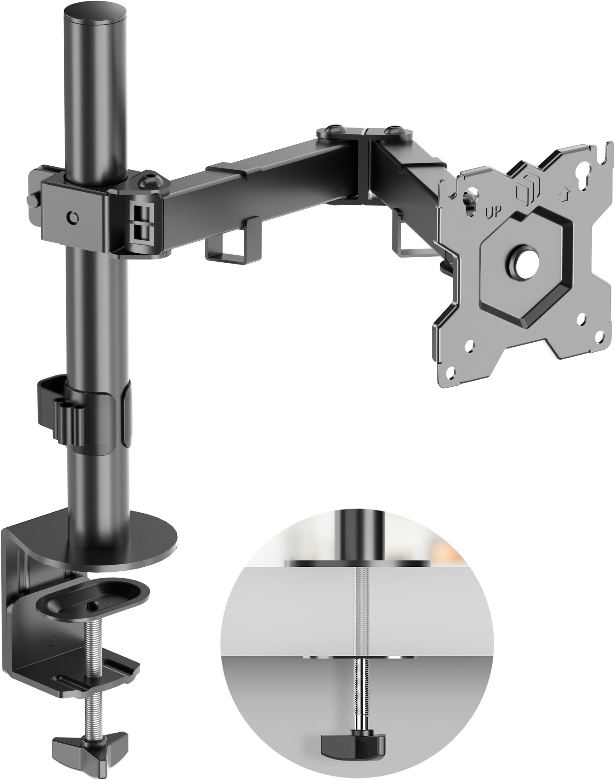 BONTEC PC-Monitorhalterung für 2 Monitore von 13 - 32 Zoll - Ergonomische und platzsparende