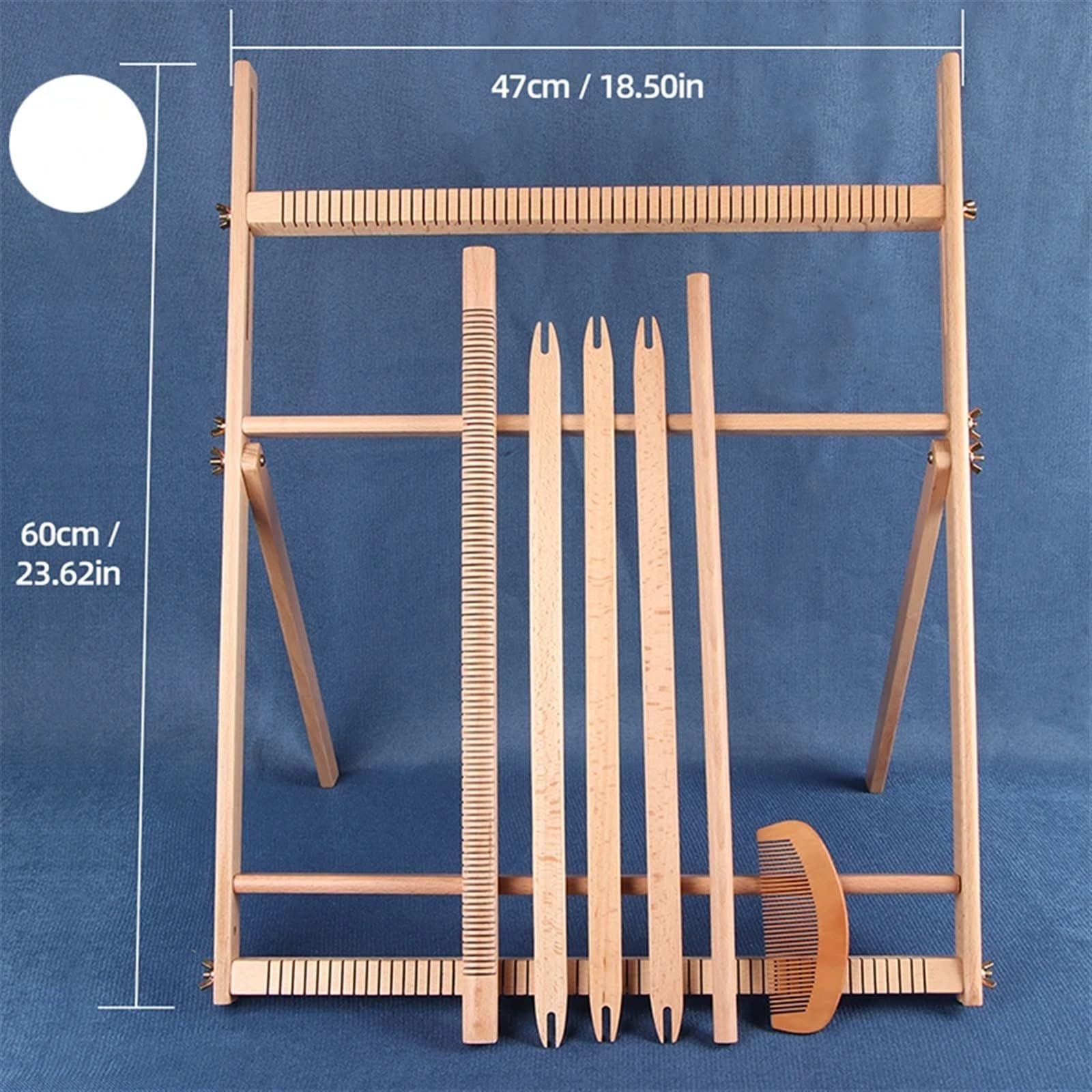 Webrahmen Holzwebstuhl, kreative Garnstrickmaschine for Erwachsene, Hand-DIY-Herstellung, große Textilmaschine, Schal, Wandteppich, Webwerkzeug