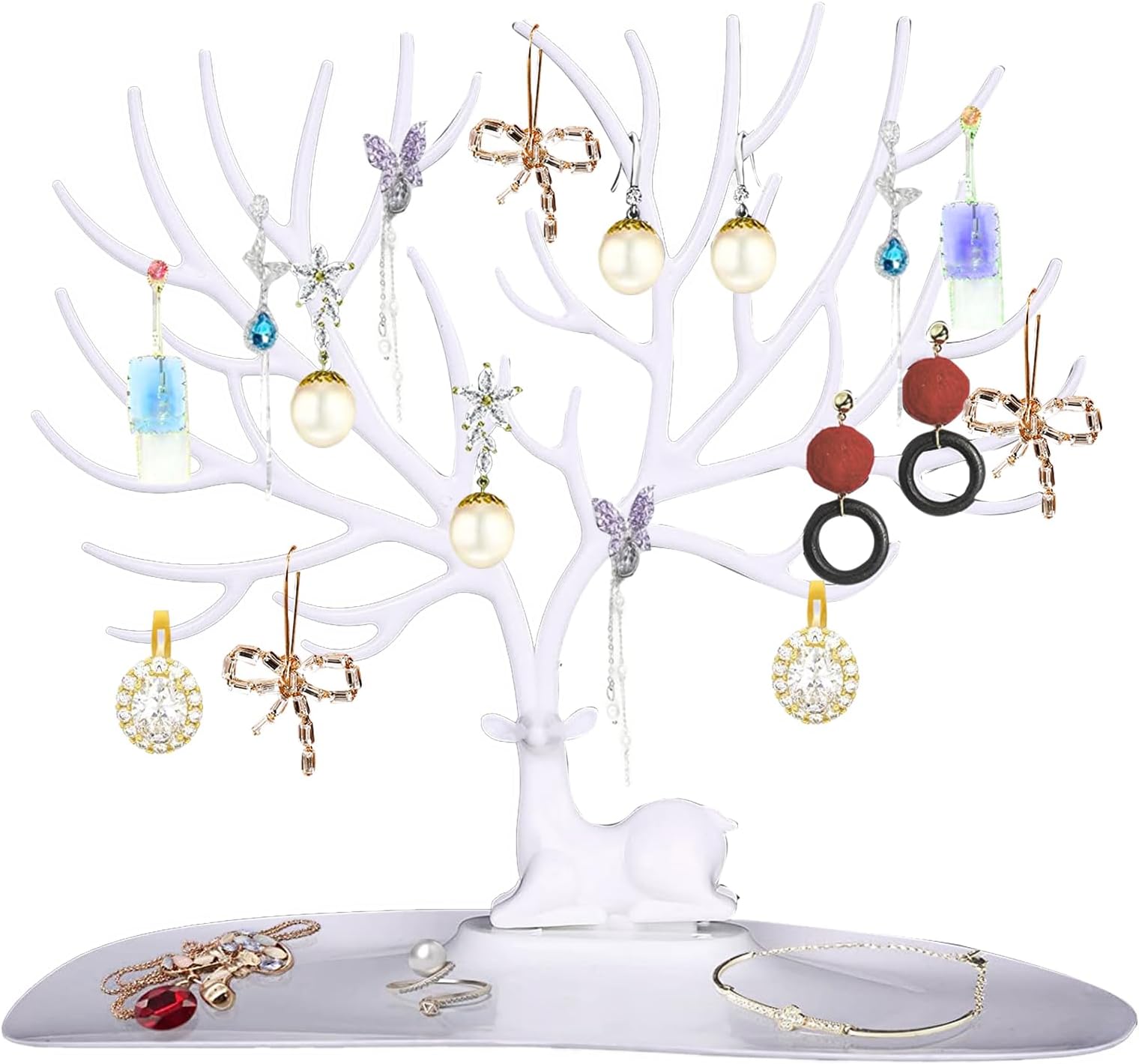 SVUPUEJewelry deer Stand, Antler Decoration Jewelry Tree, for Necklaces, Bracelets, Rings