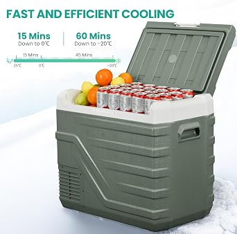 Alpicool NL50 44L Compressor Car Fridge Freezer, 12V Camping Fridge [Energy Class B]
