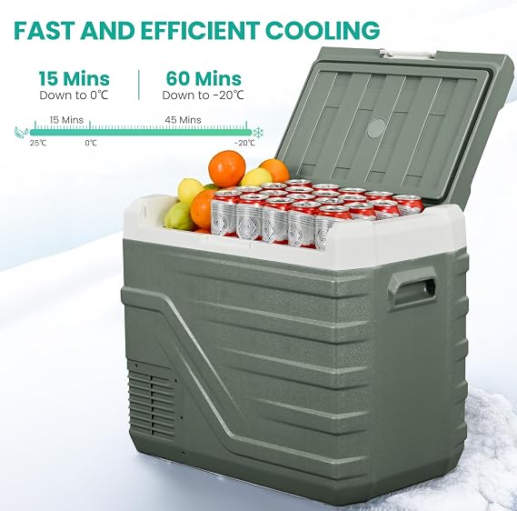 Alpicool NL50 44L Compressor Car Fridge Freezer, 12V Camping Fridge [Energy Class B]