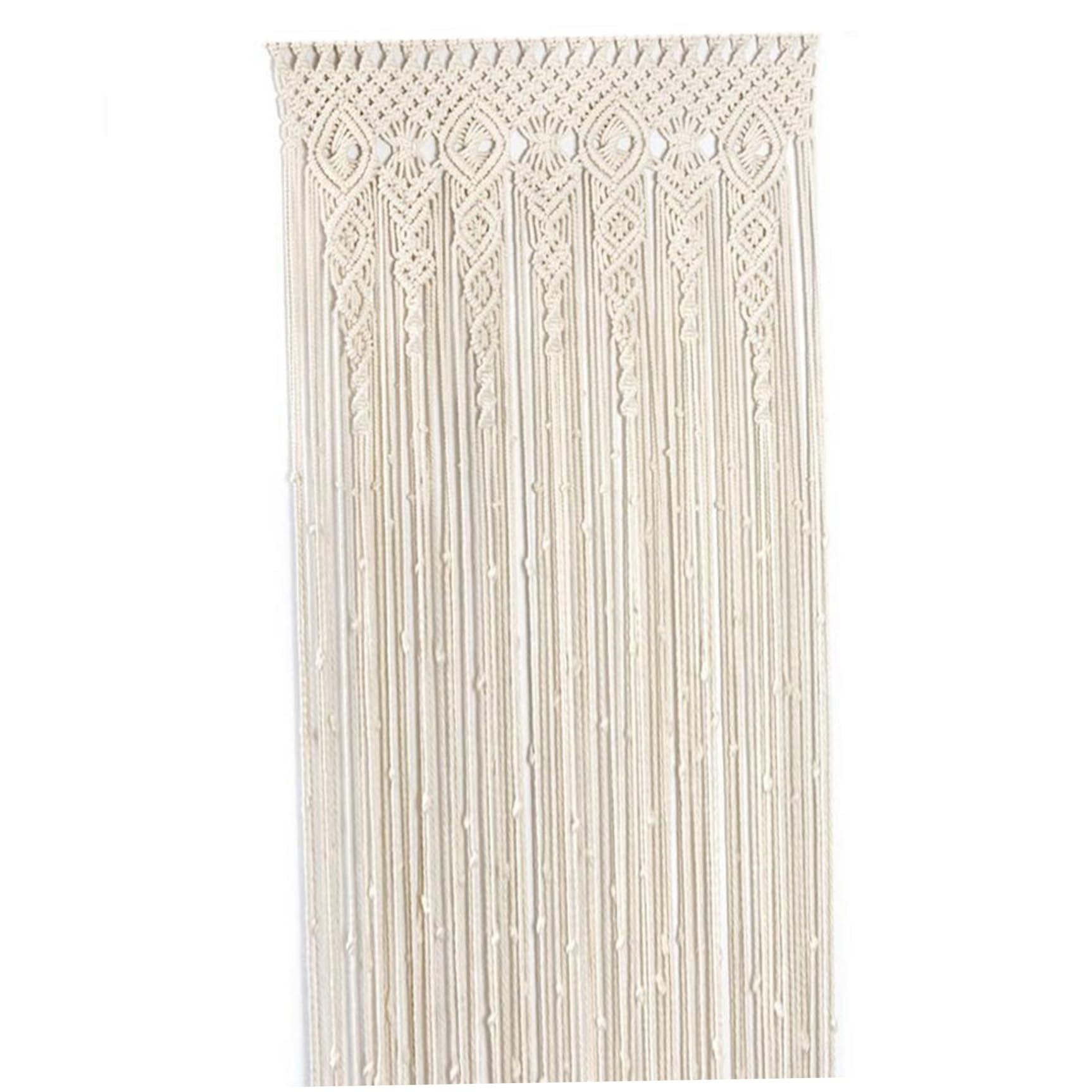Rideau en macramé de coton haut de gamme fait main séparateur décoratif