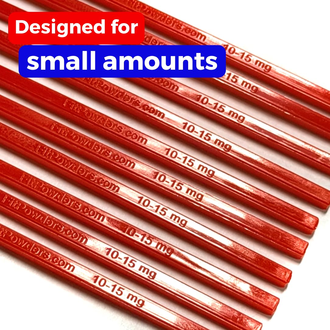 Micro Scoops - Cuchara de 10 mg-15 mg (micro cuchara) mg cucharas medidoras (varios tamaños), sin BPA, mango largo para mayor comodidad, cuchara de 10 mg para polvos y trabajo de laboratorio (1000