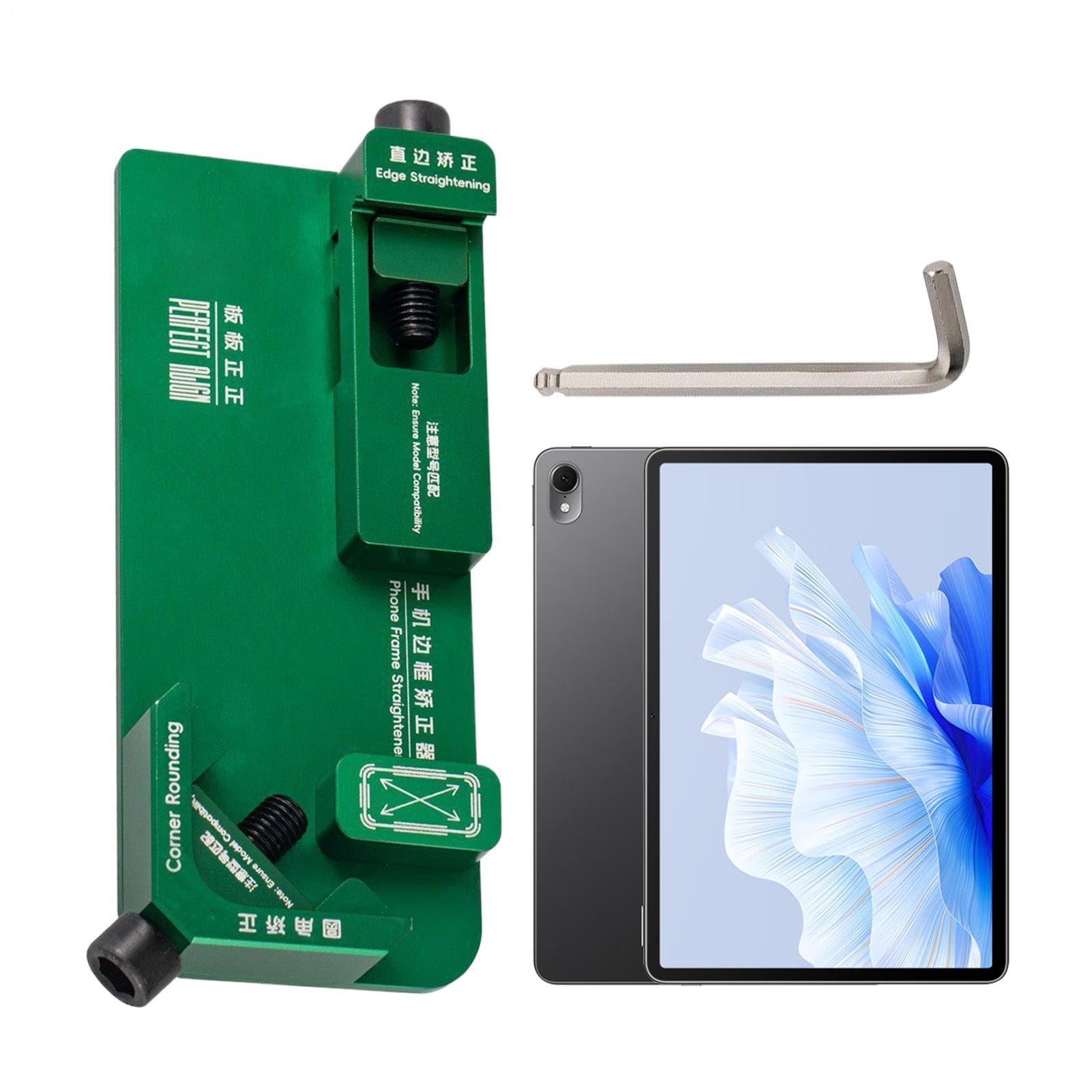 Prostownica do obramowania telefonu metalowa 2 w 1 proste krawędzie naprawa narożników | Narzędzie do korekcji telefonu komórkowego do warsztatu domowego urządzenia mobilnego centrum serwisowego Studio