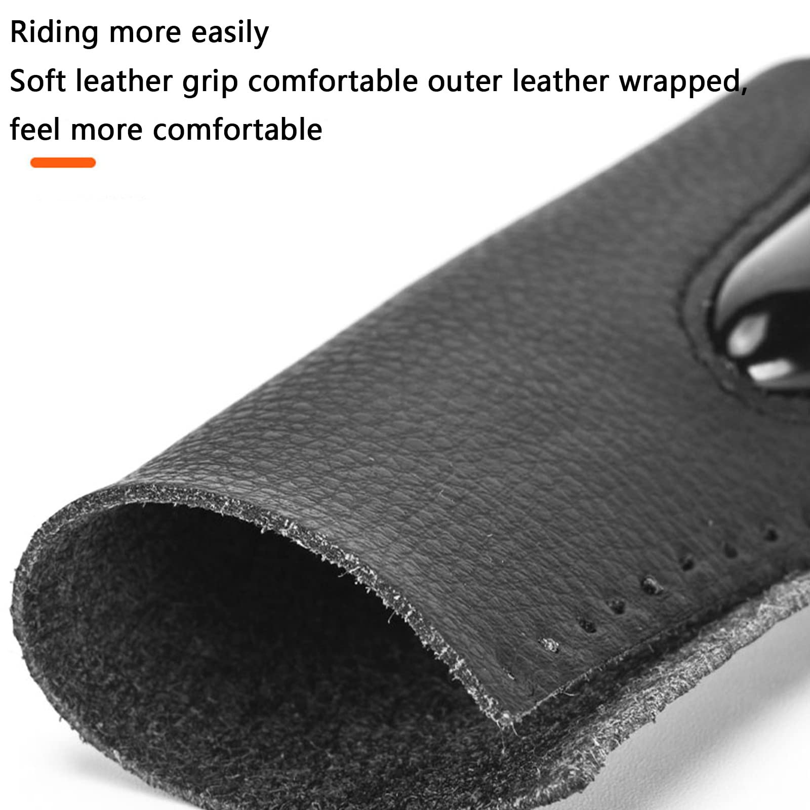 Guidon de vélo, rehausseurs de Guidon, poignées de vélo de Montagne verrouillables, poignées de Guidon de vélo antidérapantes Absorbant Les Chocs for VTT MBX Bike Scooter électrique(Red)