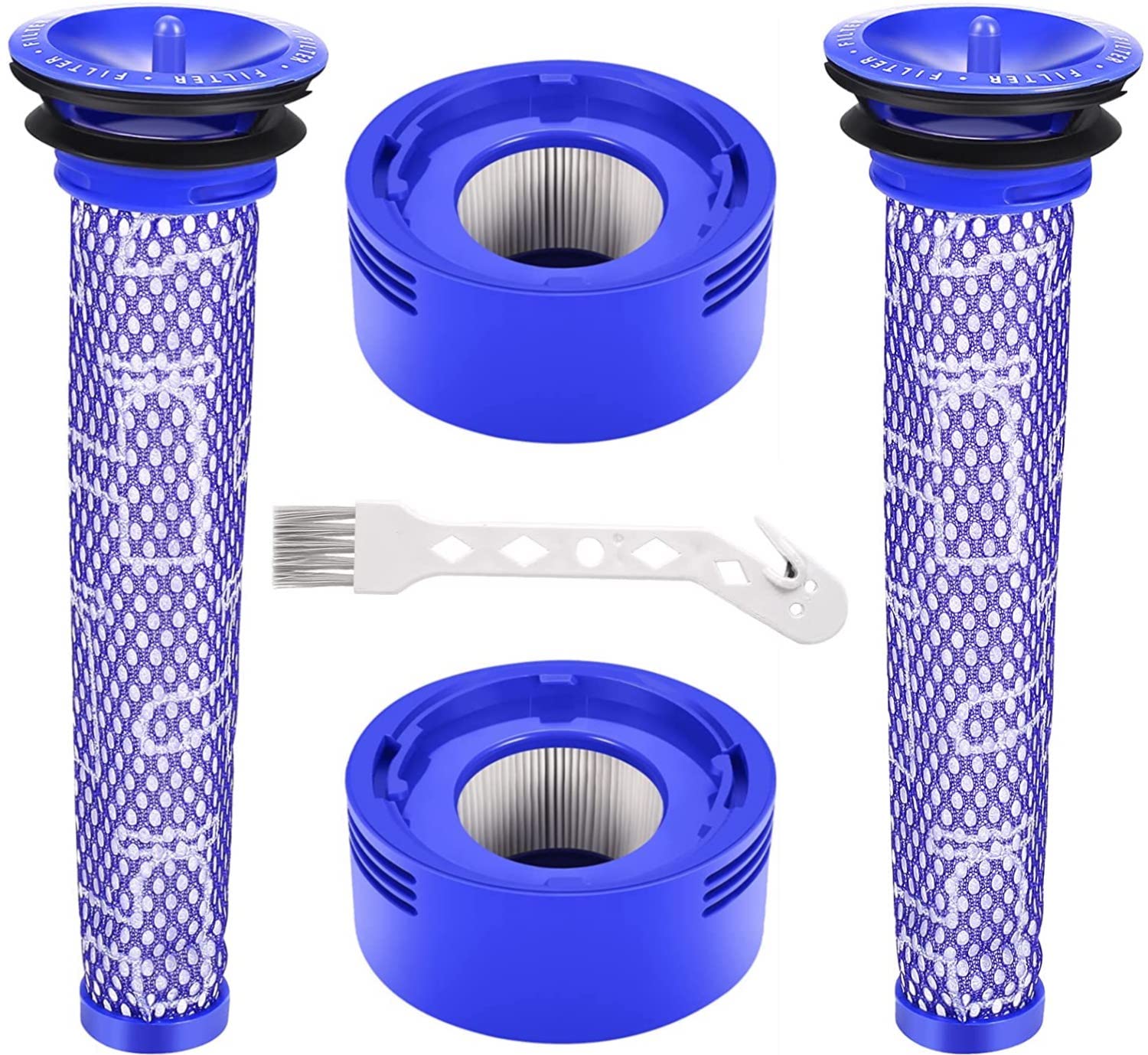 Zestaw filtrów wymiennych do odkurzacza Dyson V7, V8 Animal Absolute Motorhead, 3 filtry końcowe HEPA i 3 filtry wstępne, zastępuje części 965661-01 i 967478-01