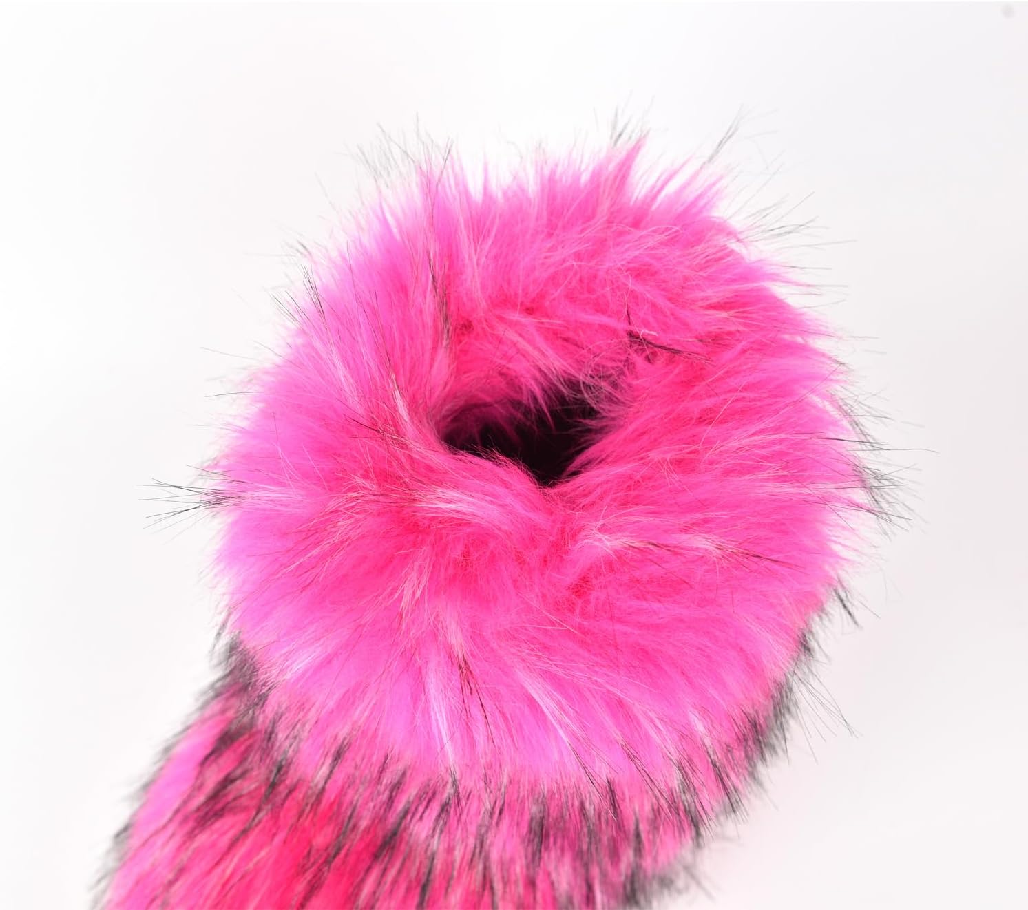 Fashion Fur Boots,Flat Heel Comfy Plush Warm Snow Booties,2025 Winter Outdoors Furry Boots,Mid-Calf Faux fur Boot for Women. - Image 3