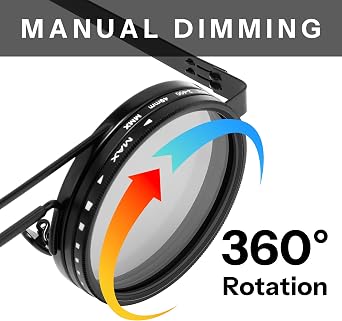 FEISEDY Adjustable Tint Sunglasses Polarized Men, 1-9 Gear Manual Dimming, Steampunk Round Metal Frame UV400 ND Filter B1400