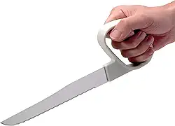 Homecraft Utensílios de escultura reflexa, faca de entalhe, ferramentas leves de corte de dedo fechado, ajudam na aderência para mãos enfraquecidas e minimizam os movimentos do pulso com lâmina