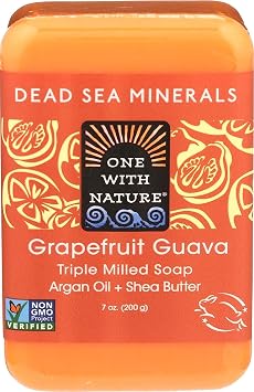 One With Nature Triple Milled Soap Bar - Grapefruit Guava - 7 Oz