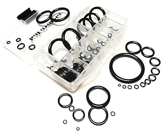 Kalavarma Fishing Rod Repair Kit: Complete Solution with Ceramic Guides Ring, 15 Sizes, 78pcs for Efficient Center Ring Repairs (3#-30#)