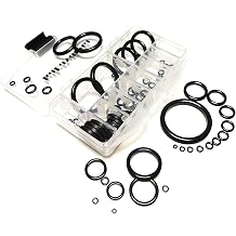 Kalavarma Fishing Rod Repair Kit Complete Solution with Ceramic Guides Ring, 15 Sizes, 78pcs for Efficient Center Ring Repairs 3#-30#