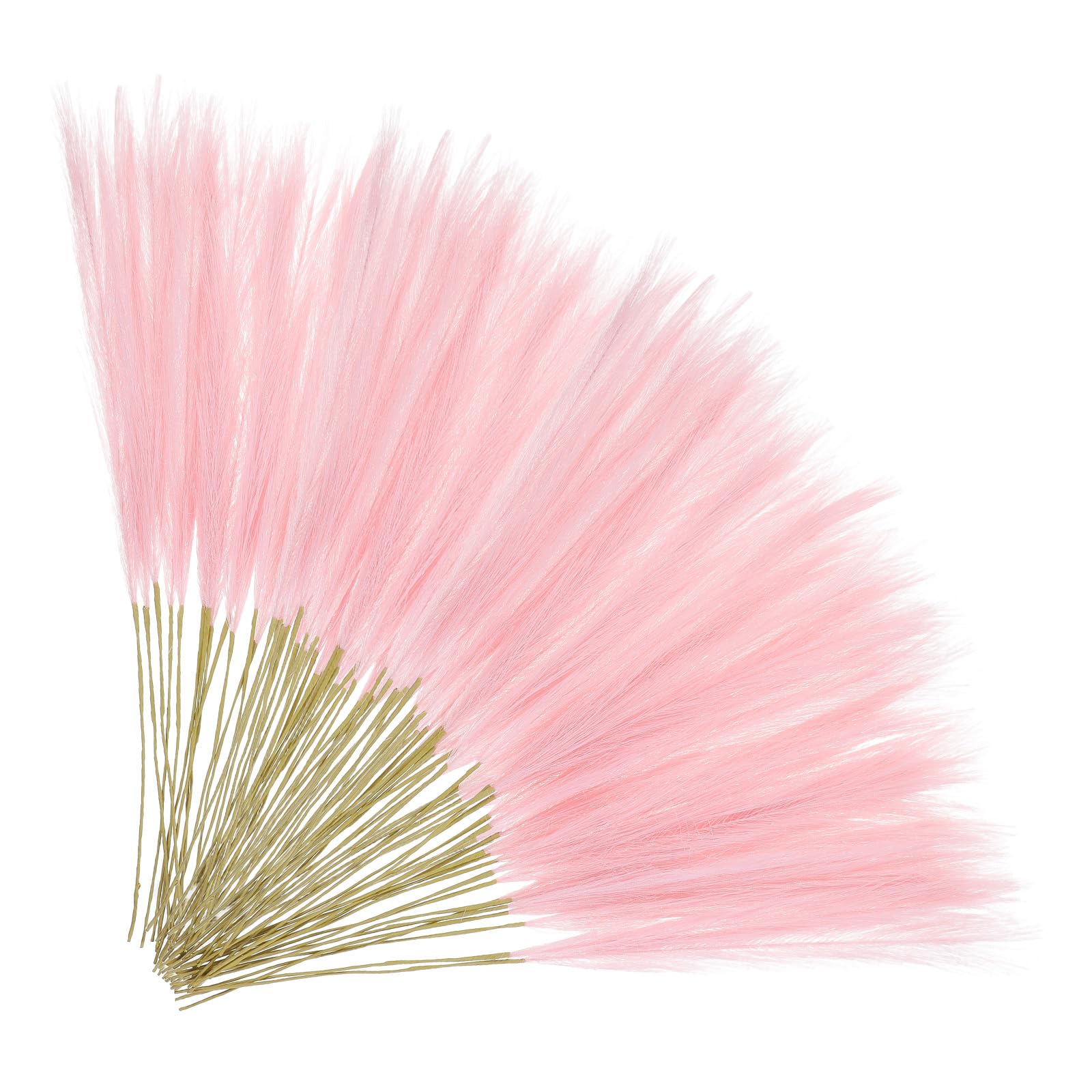 30Pcs Pink Pampas Grass, Artificial Pampas Boho Decor for Vase