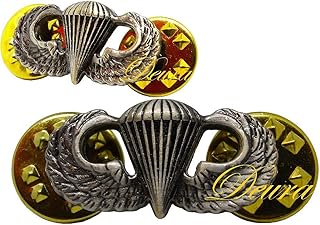 US ARMY Airborne Parachutist Paratrooper MINI Miniature Jump Wings Insignia Pin Oxidized