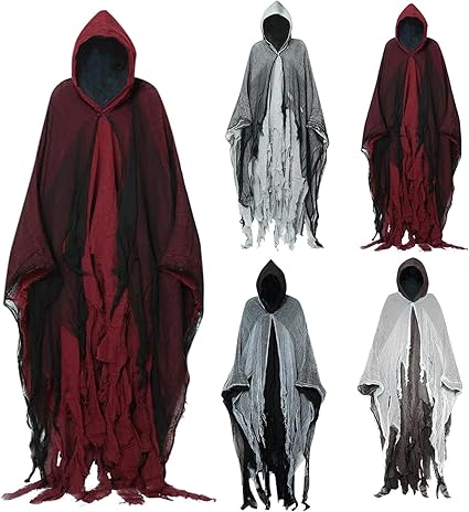 Deguisement Adulte Halloween Homme Ensemble De Costumes De Faucheuse D' Halloween, Cape D'Halloween Pour Deguisement Haloween Homme