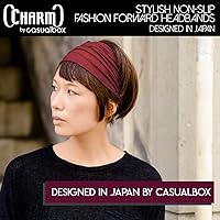 Vista 4 de CHARM Casualbox - Diadema estilo japonés, banda para el cabello para hombre