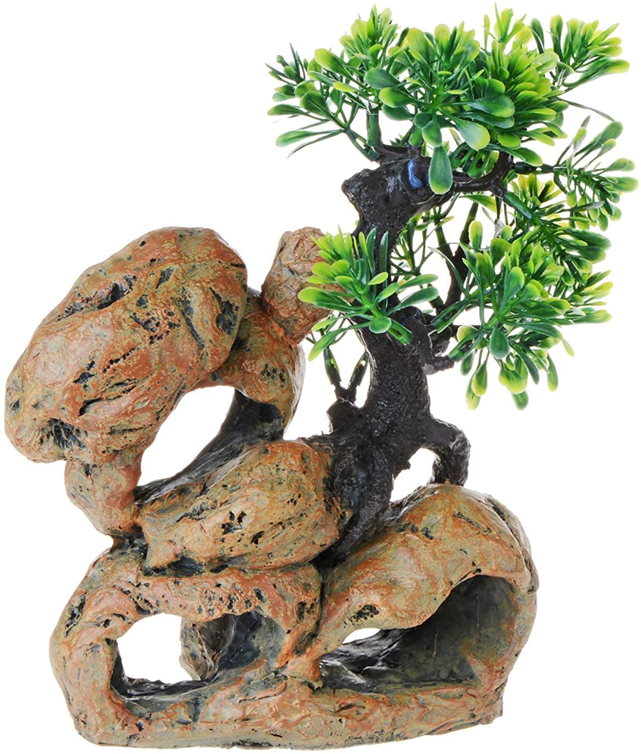 Fish Tank Tree Stump Rock Hollow Cave Decoration Aquarium Landscape Ornament Fish Tank Decoration Accessories