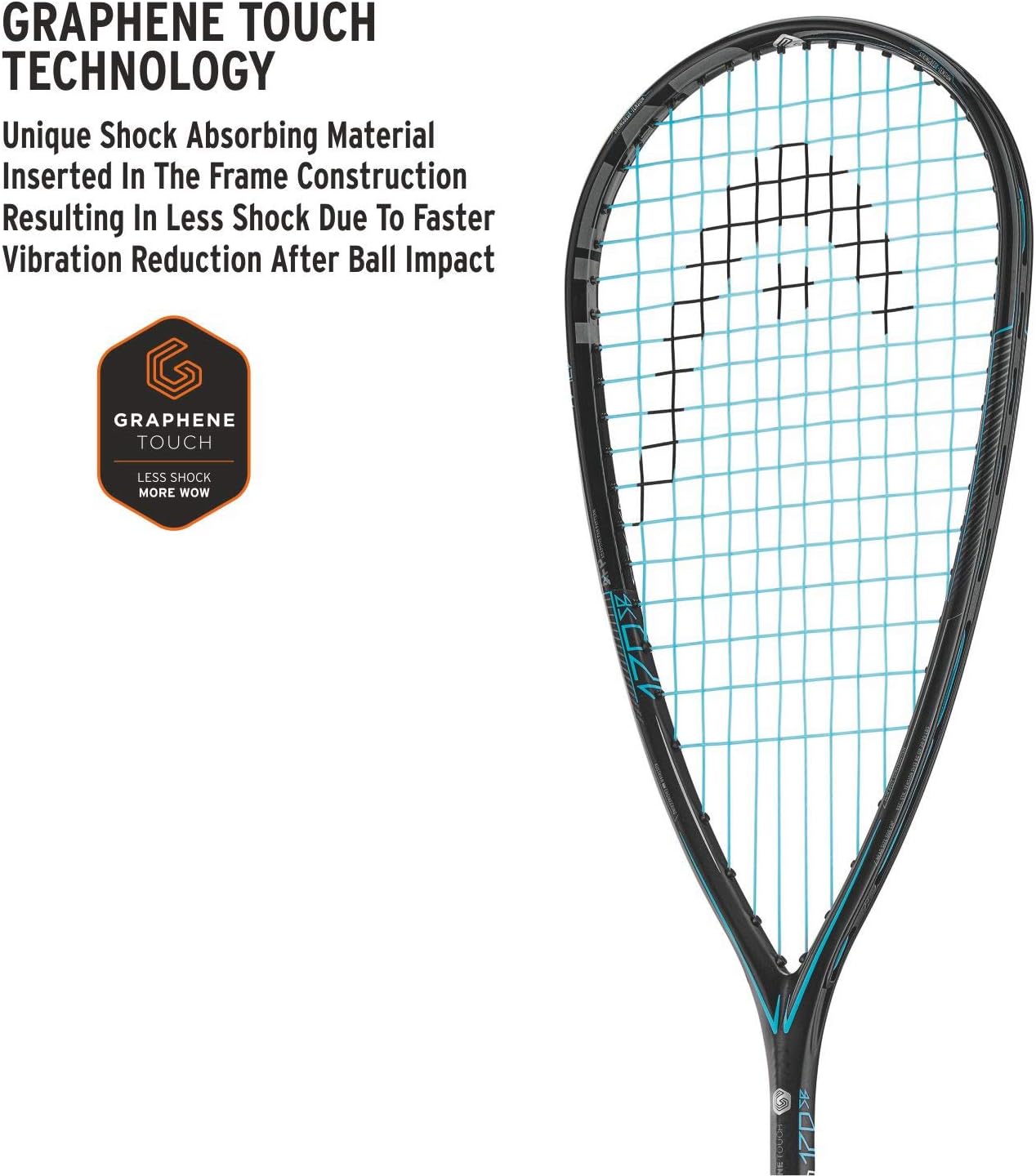 HEAD Graphene Touch Speed 120 L Squash Racquet - Pre-Strung Even Balance Racket : Sports & Outdoors