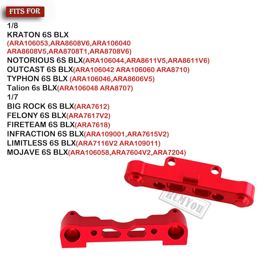 Amazon.com: RCMYou Alloy Arm Suspension Mount Upgrades Part