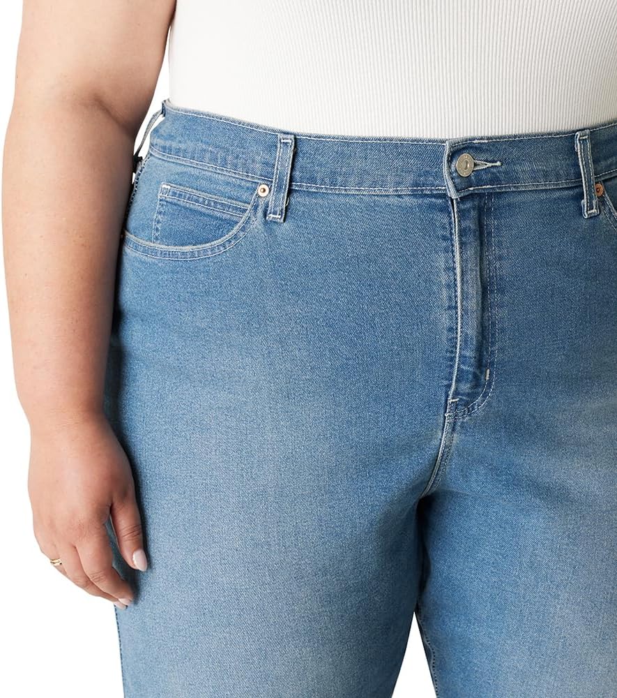 Levi Strauss Signature Gold Women's Heritage High Rise Straight Jean Pants Stretch Denim (Also Available in Plus Size) - Image 4